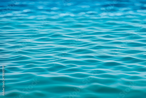 Waves of water of the ocean