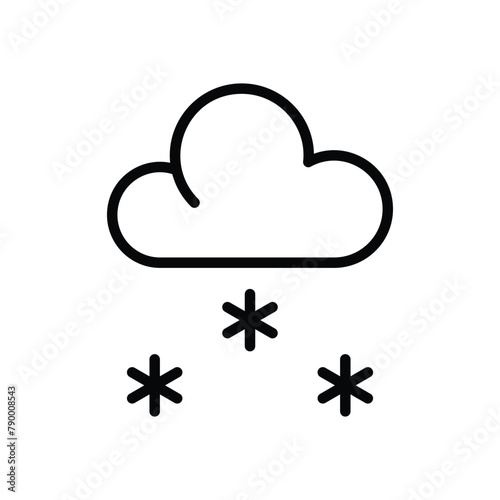 Snowfall vector icon