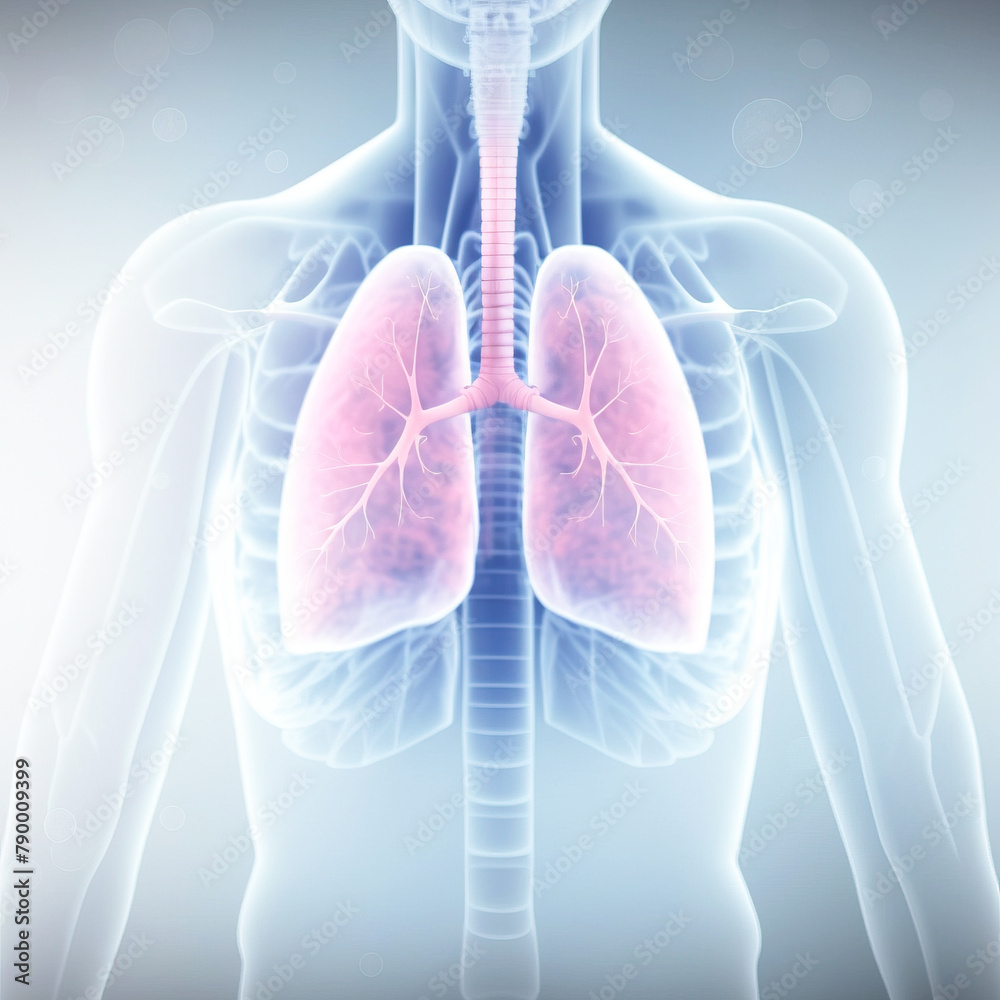 Artificial organ transplantation, lungs. Modern medical technologies. AI generated. Artificial organ transplantation, lungs. Modern medical technologies. AI generated.