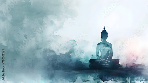 PPT background image meditation theme
