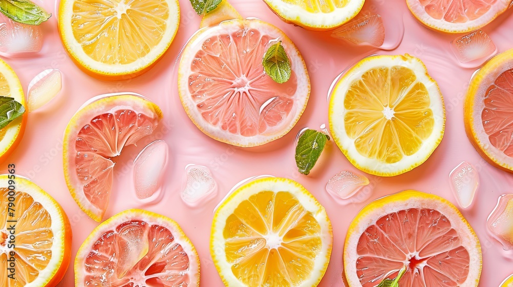 citrus fruit slices background citrus fruit slices background