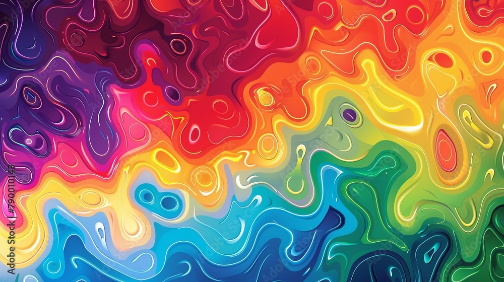 Obraz premium abstract colorful background with waves