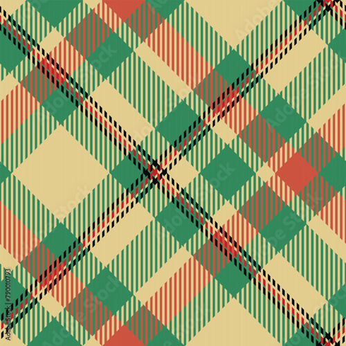 Tartan Plaid Vector Seamless Pattern. Traditional Scottish Checkered Background. Traditional Scottish Woven Fabric. Lumberjack Shirt Flannel Textile. Pattern Tile Swatch Included.