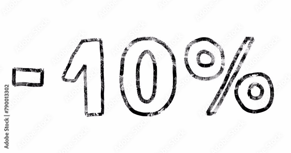 Dicount Animated Banner. 10% off. Simple Handwritten Black Outline Text on a White Background. Fast Blinking Lettering in the Childish Style Drawing. Infatile, Crayon Style Drawing Promo Animation. Dicount Animated Banner. 10% off. Simple Handwritten Black Outline Text on a White Background. Fast Blinking Lettering in the Childish Style Drawing. Infatile, Crayon Style Drawing Promo Animation.