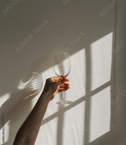 Person Holding Glass of Wine