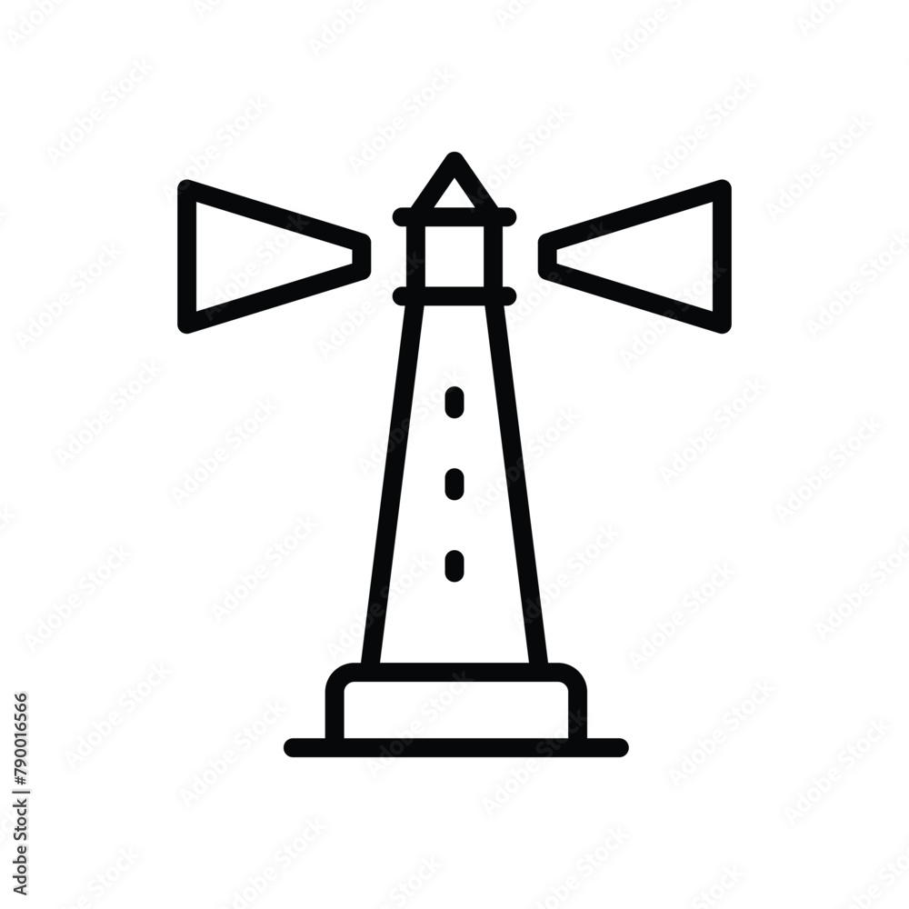 Light House vector icon. Light House vector icon.