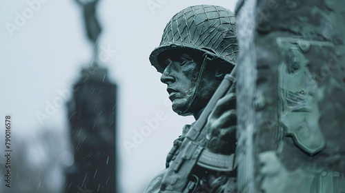 War memorial with copy space photo