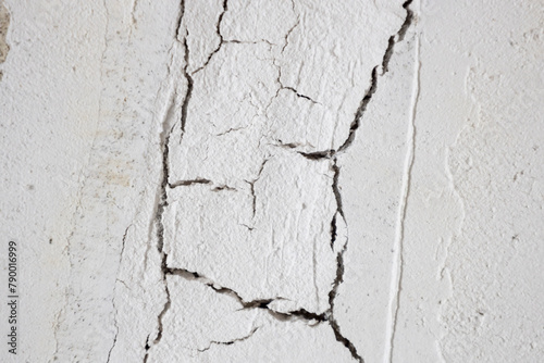 The plaster with cracked wall background