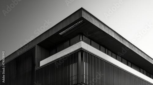 Historic Black and White Building