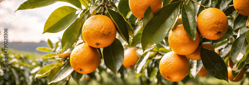 orange tree with fruits photo