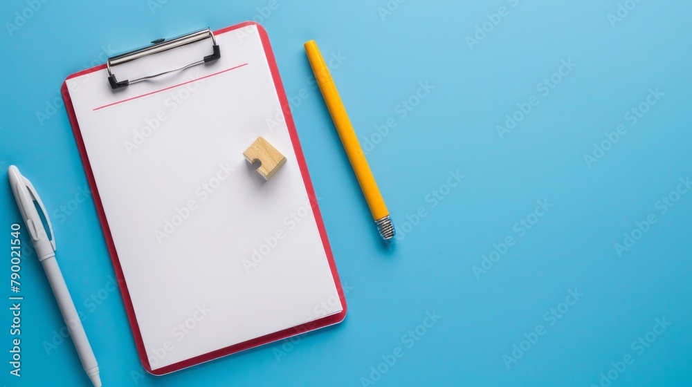 the concept of Checklist Day, top view, copy space for text the concept of Checklist Day, top view, copy space for text