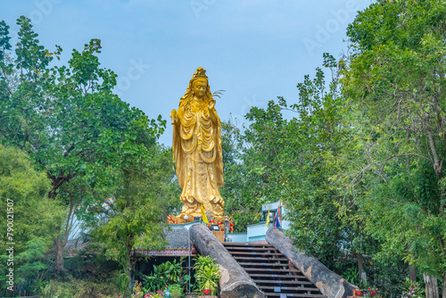 Temple Wat Samphran. Blue Temple, Thailand, architecture of Asia photo