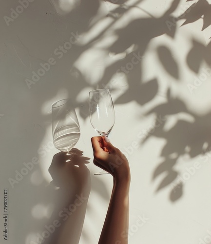 Person Holding Glass of Wine