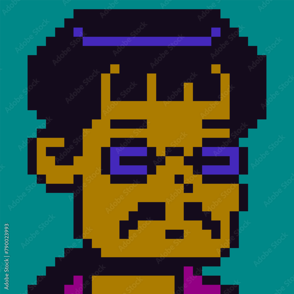 8-bit man with mustache in glasses, avatar pixel art male character, cartoon vector icon, game user or web profile person, people, social net portrait, young guy face, minimalistic fashion, vector 8-bit man with mustache in glasses, avatar pixel art male character, cartoon vector icon, game user or web profile person, people, social net portrait, young guy face, minimalistic fashion, vector