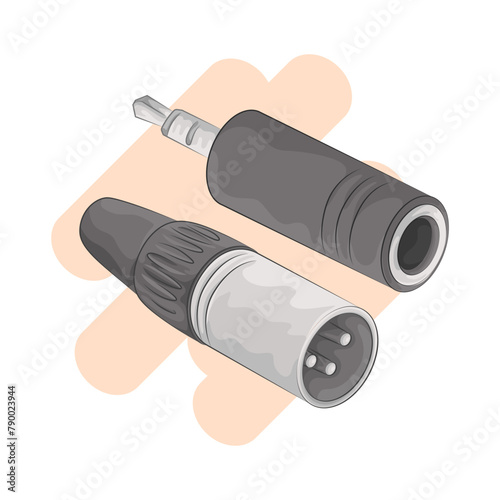 Illustration of jack connector