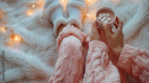 Person Holding Cup of Marshmallows