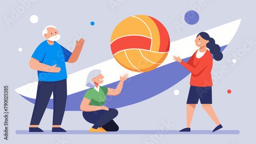 A volleyball league geared towards older adults offering a lowimpact but social and engaging activity for seniors to stay active and connected.