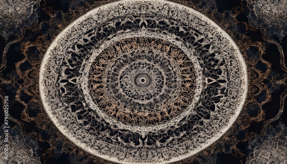 Mandalas with intricate patterns radiating outward upscaled 2