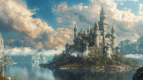 Artistic illustration of a fantasy castle  © Daniel