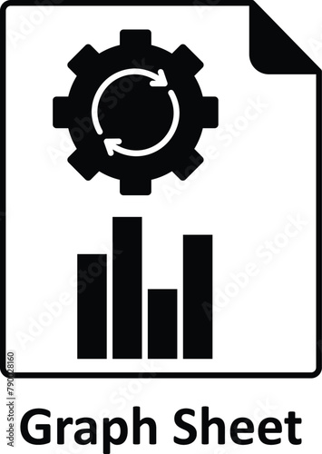 graph sheet Vector icon which can easily modify or edit