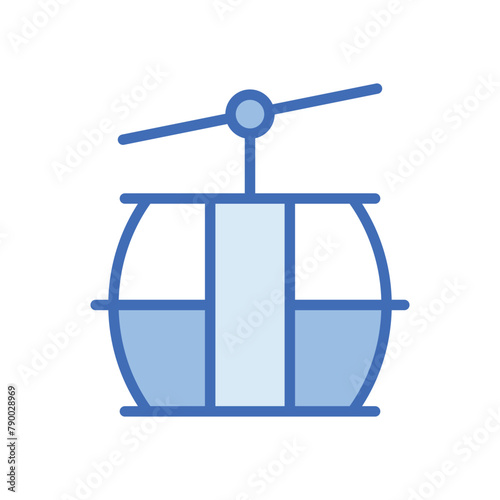 Cable Car Cabin vector icon