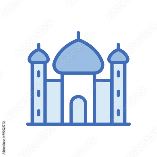 Taj Mahal vector icon