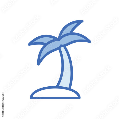 Island vector icon