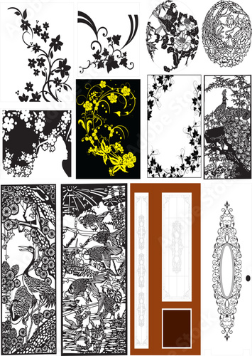 vector decorative shapes motif