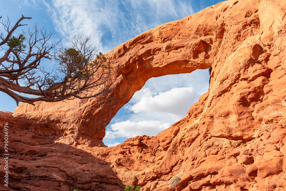 South Window Arch in Arches National Park in Utah