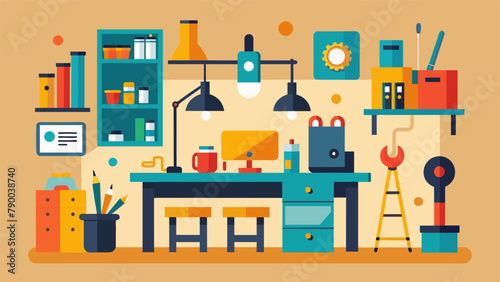 A shared workshop space for artists and makers offering a selection of tools and equipment for various projects.