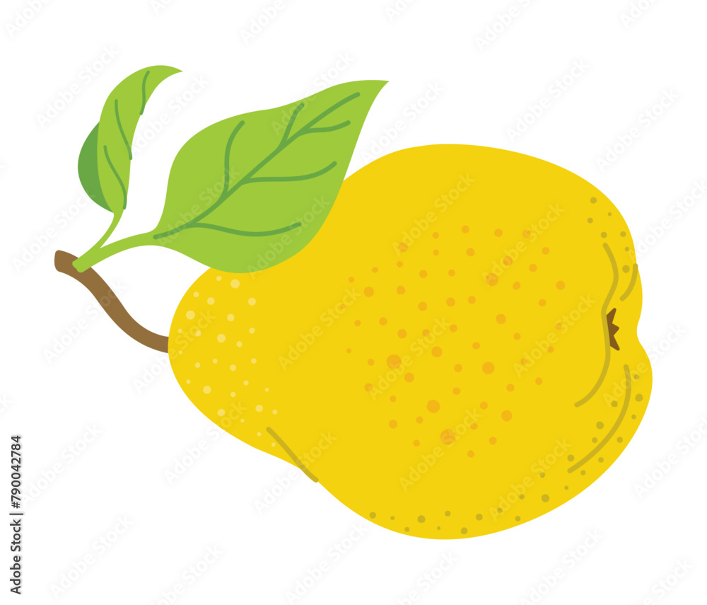 Ripe juicy pear. Fresh pear with leaves. Modern flat illustration juicy pear, fruits, healthy eating. Isolated on white background. Vector illustration Ripe juicy pear. Fresh pear with leaves. Modern flat illustration juicy pear, fruits, healthy eating. Isolated on white background. Vector illustration