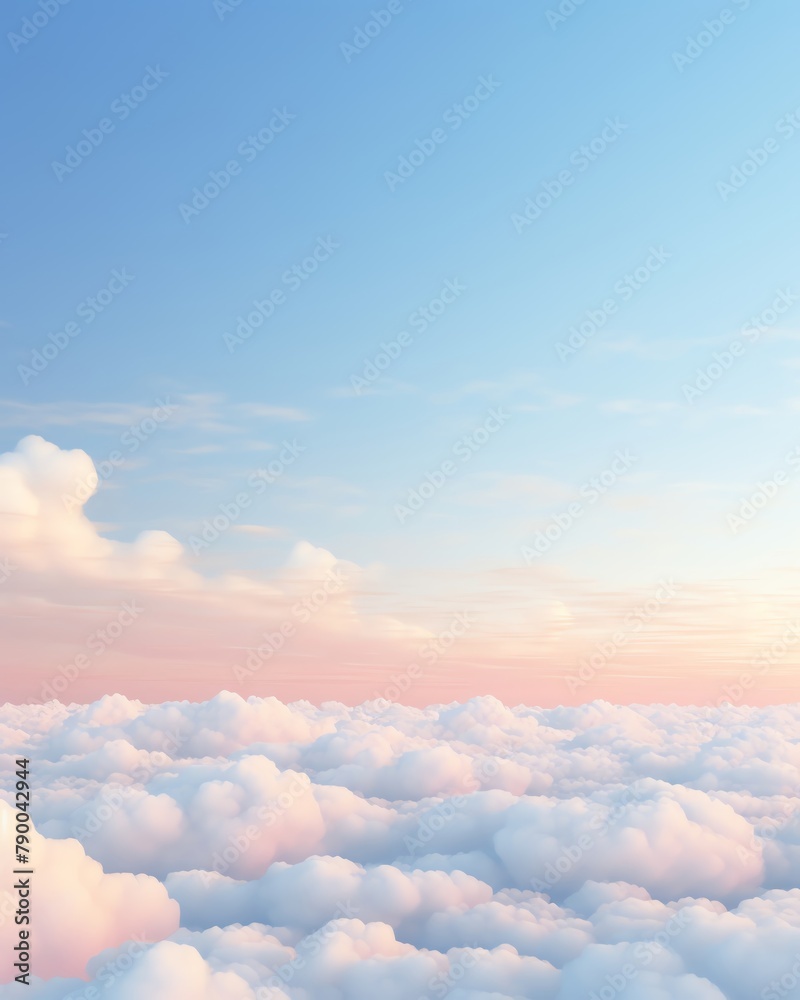 A beautiful cirrus cloud formation seen from above at sunset. A beautiful cirrus cloud formation seen from above at sunset.