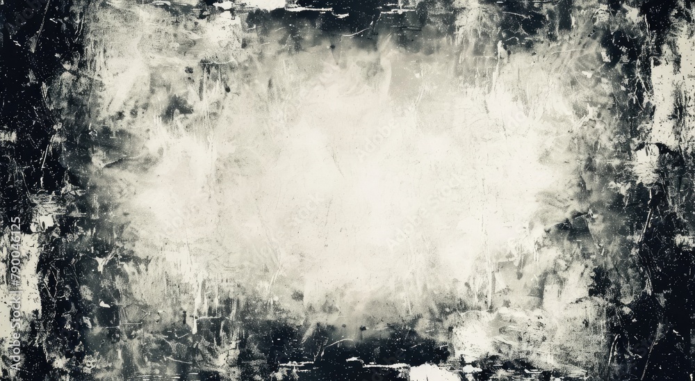 Grunge Contrast: White Center Amidst Darkened Edges