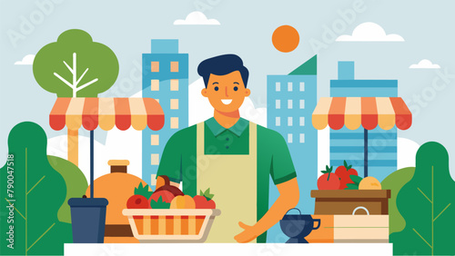 A section within a farmers market where young farmers can sell their organic produce and locallysourced goods promoting sustainability and