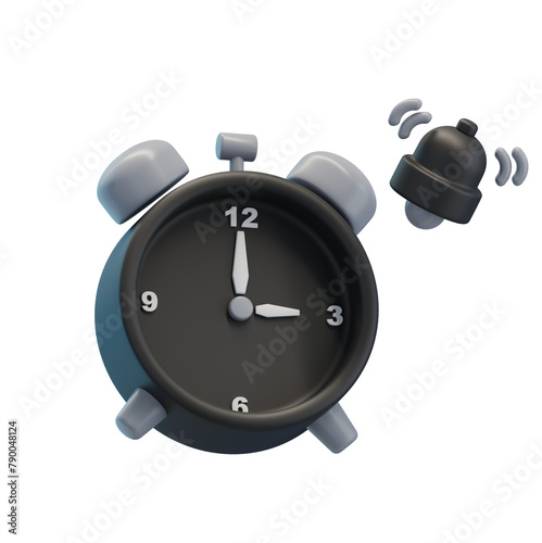 Alarm clock icon illustration (ID: 790048124)