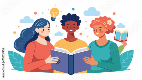 A community book club reading and discussing books that address mental health and promote understanding and empathy towards those struggling