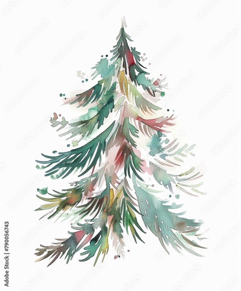 Christmas tree art illustration Christmas tree art illustration