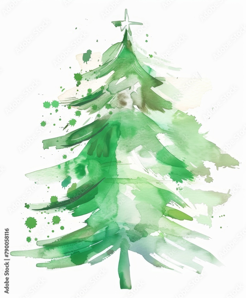 Christmas tree art illustration Christmas tree art illustration