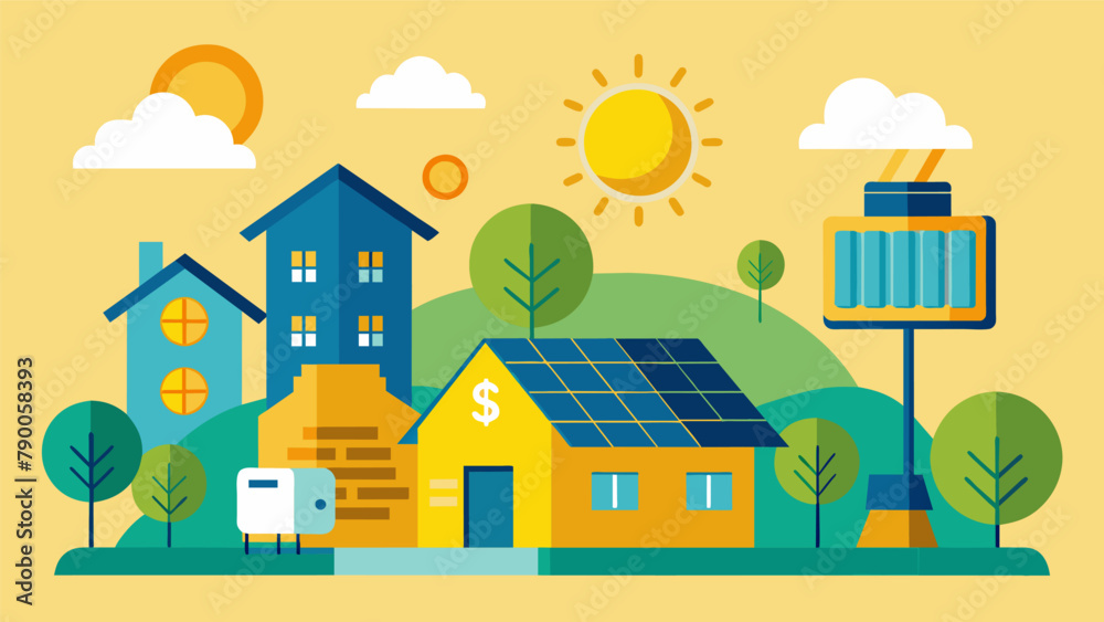 A township initiating a community solar program allowing residents to lease affordable solar panels and receive credits on their energy bills.