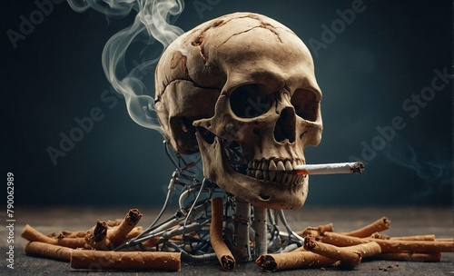 Creative Anti-Smoking Campaign Images. World No Tobacco Day.