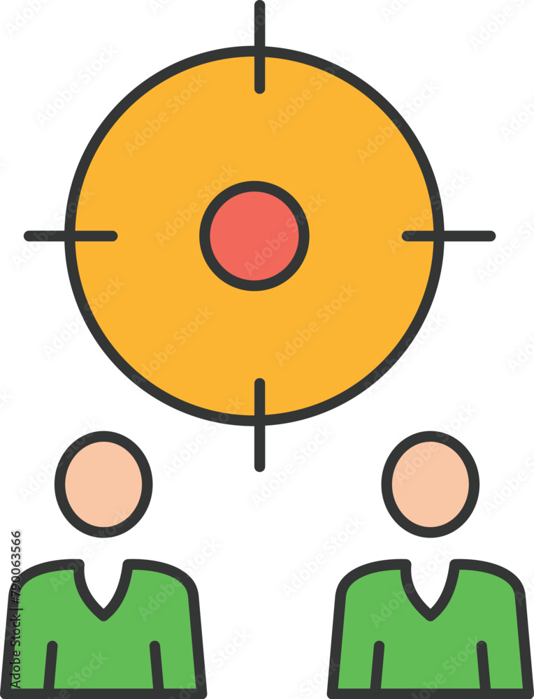 Target staff Vector icon which can easily modify or edit Stock Vector ...