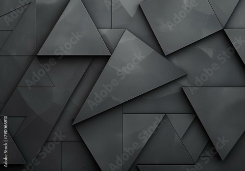 Dark grey geometric shapes creating a modern abstract pattern