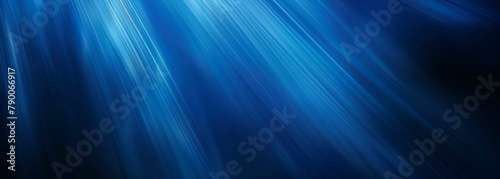 Deep blue sea with light gradients and underwater illusion