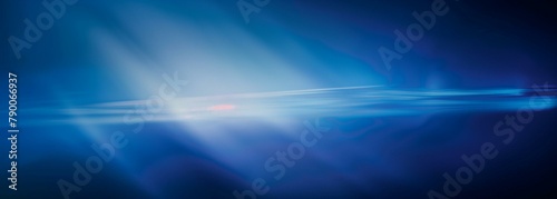 Surreal light streams in a blue gradient background