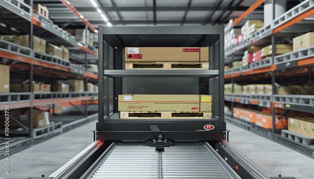 AGV-based parcel sorting robot system with tilt tray efficient handling. AGV-based parcel sorting robot system with tilt tray efficient handling.