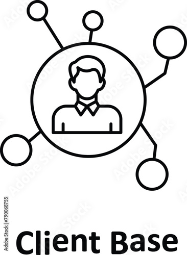Client base Vector icon which can easily modify or edit