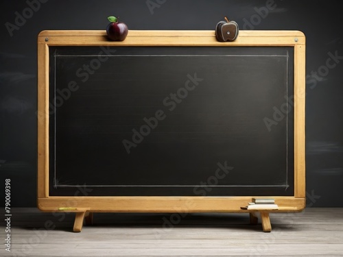 Obraz na płótnie Wooden school board, writing board w salonie