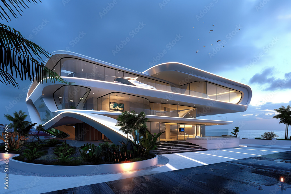 Luxury Villa, Real Estate Photography, Generative AI Luxury Villa, Real Estate Photography, Generative AI