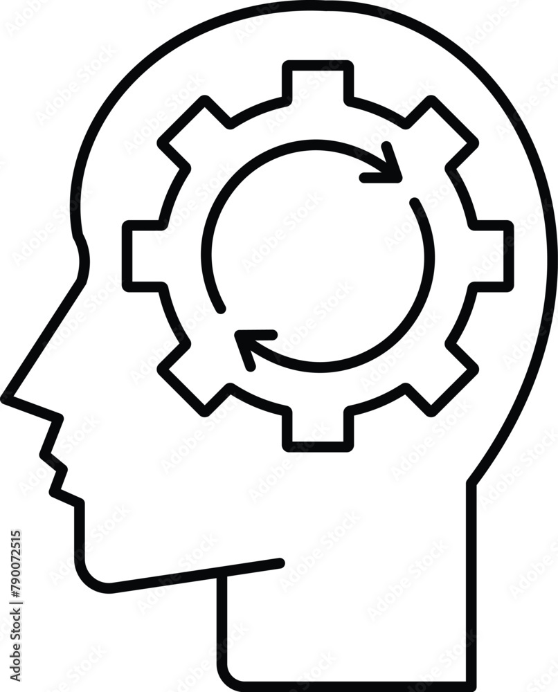 mind processing Vector icon which can easily modify or edit mind processing Vector icon which can easily modify or edit