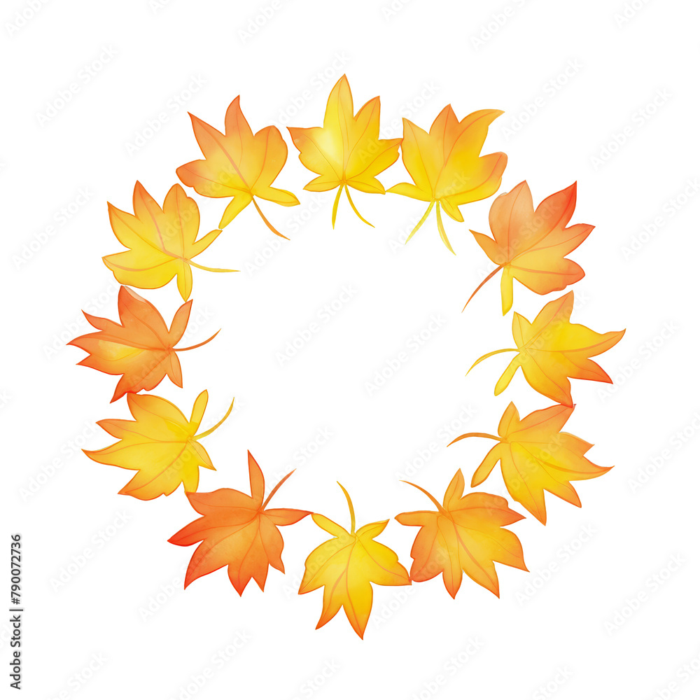 An array of fall leaves, showcasing a vibrant gradient from golden yellow to deep rust, methodically aligned on a pristine white surface, top view capture, watercolor, transparent An array of fall leaves, showcasing a vibrant gradient from golden yellow to deep rust, methodically aligned on a pristine white surface, top view capture, watercolor, transparent